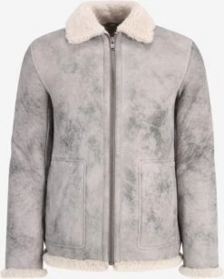 Zadig & Voltaire Leren Jassen Tussenjas LEAN Heren Taupe / Beige Gemêleerd
