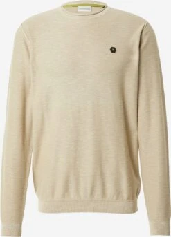 No-Excess Crewneck Truien Trui Heren Sand