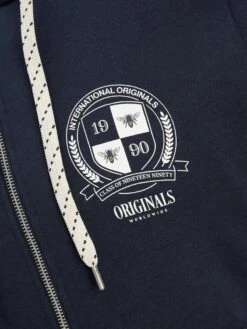 Jack & Jones Sweatvesten Met Capuchon Sweatvest Heren Navy -Herenkleding 4531e5cc126e4d65a03f77b83b679083