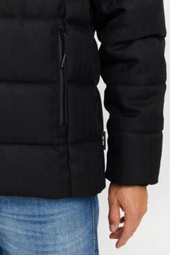 Indicode Jeans Winterjassen Winterjas Heren Zwart -Herenkleding 454f5877ad0febaab693fcda0c96f1f9