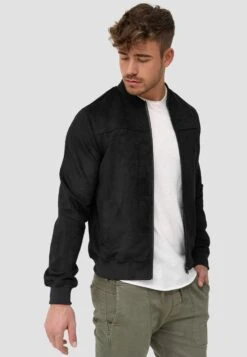 Indicode Jeans Leren Jassen Tussenjas Ibon Heren Zwart -Herenkleding 498ba9656d4ef23447c1e78b9a3954b2