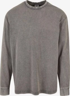URBAN CLASSICS Longsleeves Shirt Heren Donkergrijs