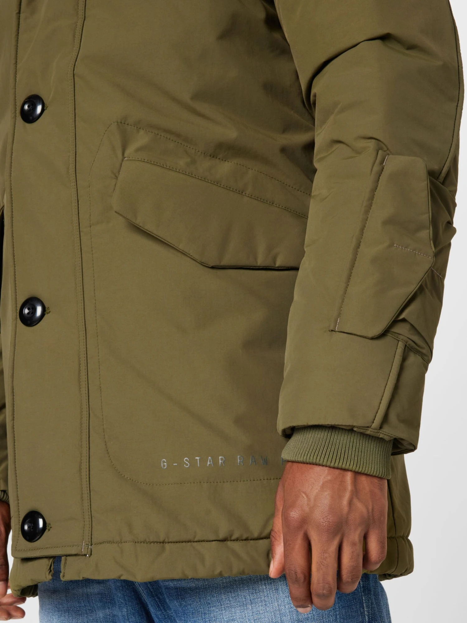 G-Star Raw Parkas Winterparka Vodan Heren Olijfgroen 2 G-Star Raw Parkas Winterparka Vodan Heren Olijfgroen - Afbeelding 2