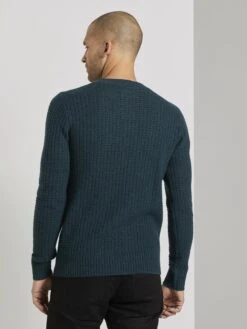 Tom Tailor Crewneck Truien Trui Heren Donkergroen -Herenkleding 4a78799670551aafce4391626893dff0