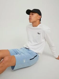 Jack & Jones Sweat Shorts Regular Broek Stair Heren Lichtblauw 15 Jack & Jones Sweat Shorts Regular Broek Stair Heren Lichtblauw -Herenkleding 4dcbbd1d0f2ed2cb0180fadfc2095e05