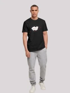 F4NT4STIC T-shirts Shirt Poker Heren Zwart -Herenkleding 4ed64ff840f66fe5f2a3004ee60ab5d2