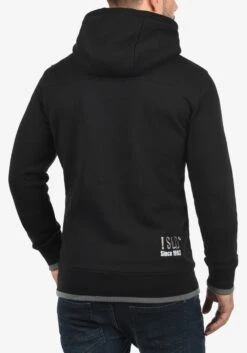 Solid Sweatvesten Met Capuchon Sweatvest BenjaminZip Pile Heren Zwart -Herenkleding 5267fc806696a7ce5231e2dc56283761