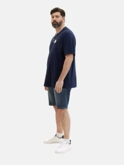 Denim Shorts Slimfit Jeans Heren Donkerblauw -Herenkleding 538b52a1dedcb756c8d782487b0f0b20