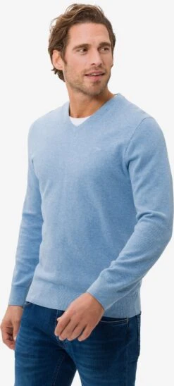 BRAX V-hals Truien Trui Vico Heren Smoky Blue 10 BRAX V-hals Truien Trui Vico Heren Smoky Blue -Herenkleding 541e3b329a5dcfcc92ad8b3accc810da