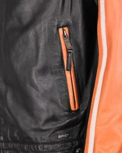 Maze Leren Jassen Tussenjas 4202191 Heren Oranje / Zwart -Herenkleding 54cbb17b46015506ae86b7442e5bf525