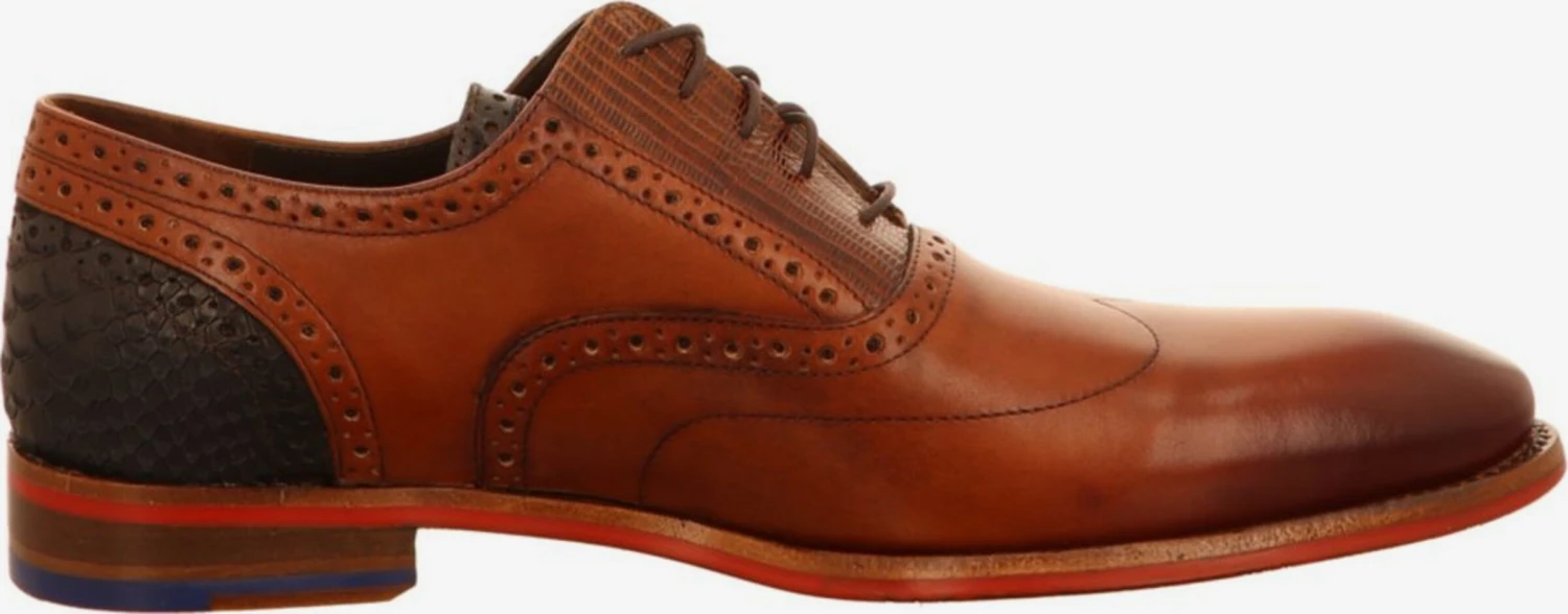 Floris Van Bommel Casual Veterschoenen Veterschoen Heren Kastanjebruin / Roestbruin 4 Floris Van Bommel Casual Veterschoenen Veterschoen Heren Kastanjebruin / Roestbruin - Afbeelding 4