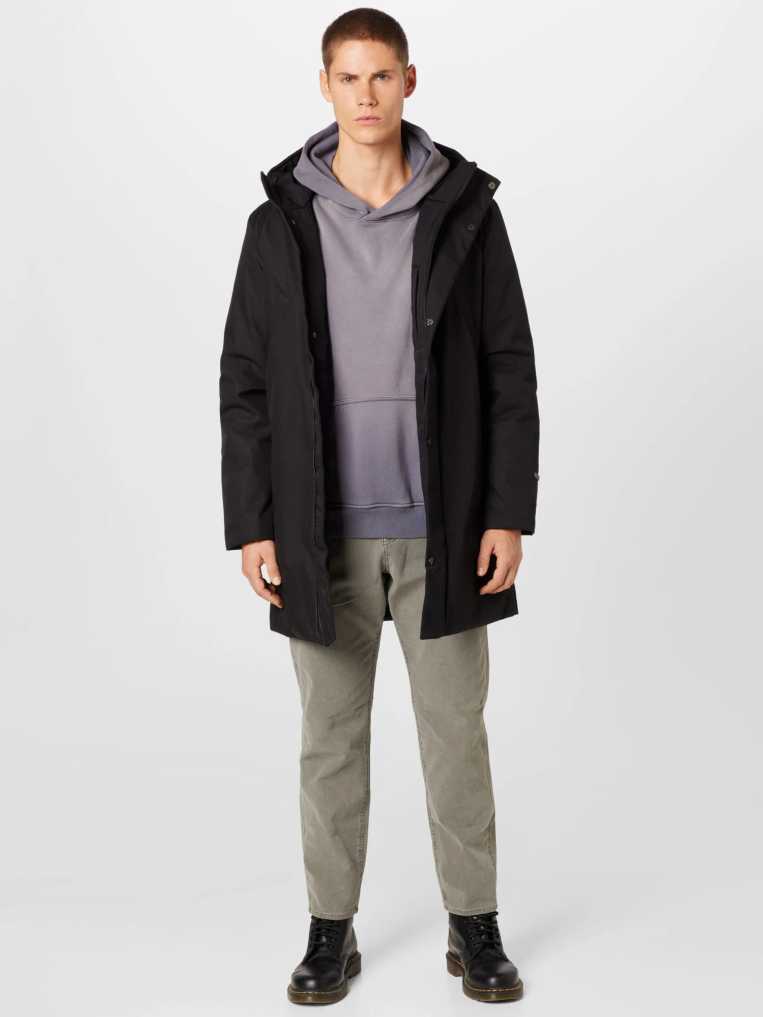 Elvine Wintermantels Winterjas Keating Heren Zwart 5 Elvine Wintermantels Winterjas Keating Heren Zwart - Afbeelding 5