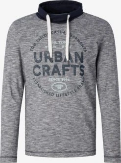 Tom Tailor Longsleeves Shirt Heren Opaal / Donkerblauw