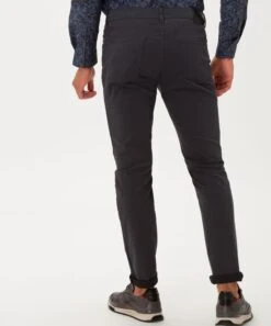 BRAX Pantalons Slimfit Broek Chuck Heren Donkergrijs -Herenkleding 5773466f84e58171dc7fbe1d72c891b1