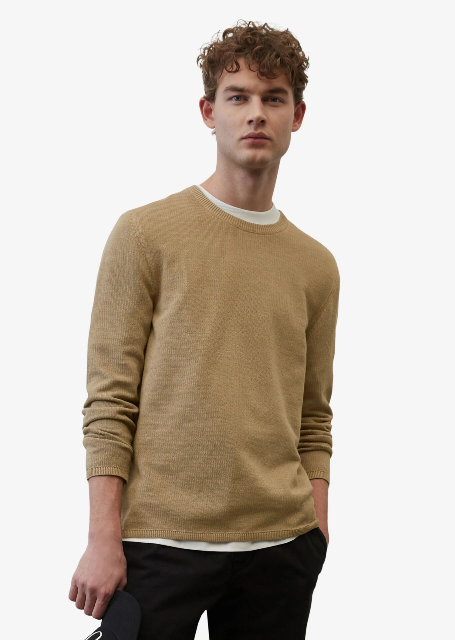 Marc O'Polo Crewneck Truien Trui Heren Bruin 2 Marc O'Polo Crewneck Truien Trui Heren Bruin - Afbeelding 2