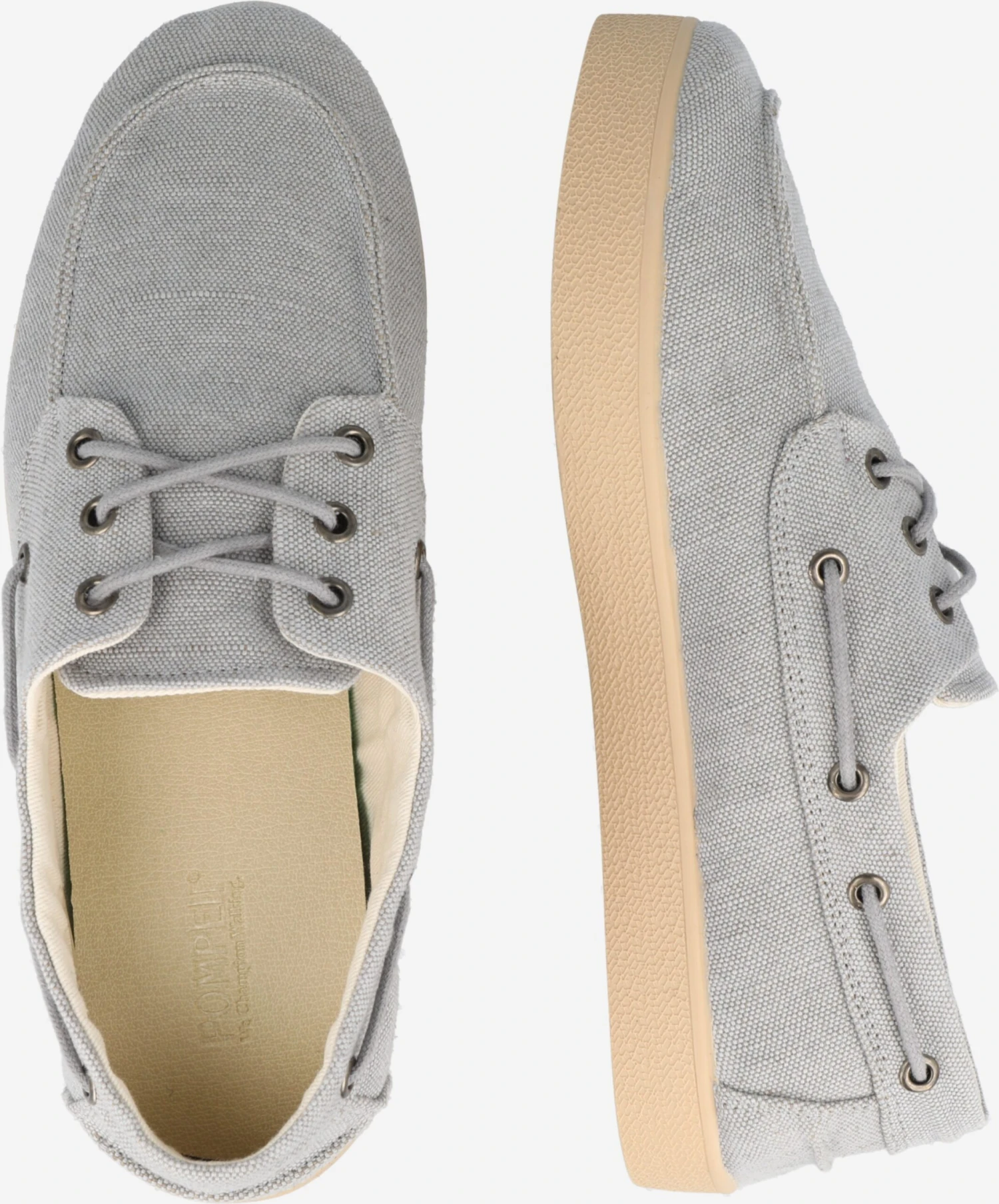 Pompeii Lage Schoenen Mocassins PETRA Heren Lichtgrijs 2 Pompeii Lage Schoenen Mocassins PETRA Heren Lichtgrijs - Afbeelding 2