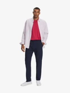 ESPRIT Pantalons Regular Broek Heren Navy -Herenkleding 5c5e1538c8b19b201245a562e6db3262