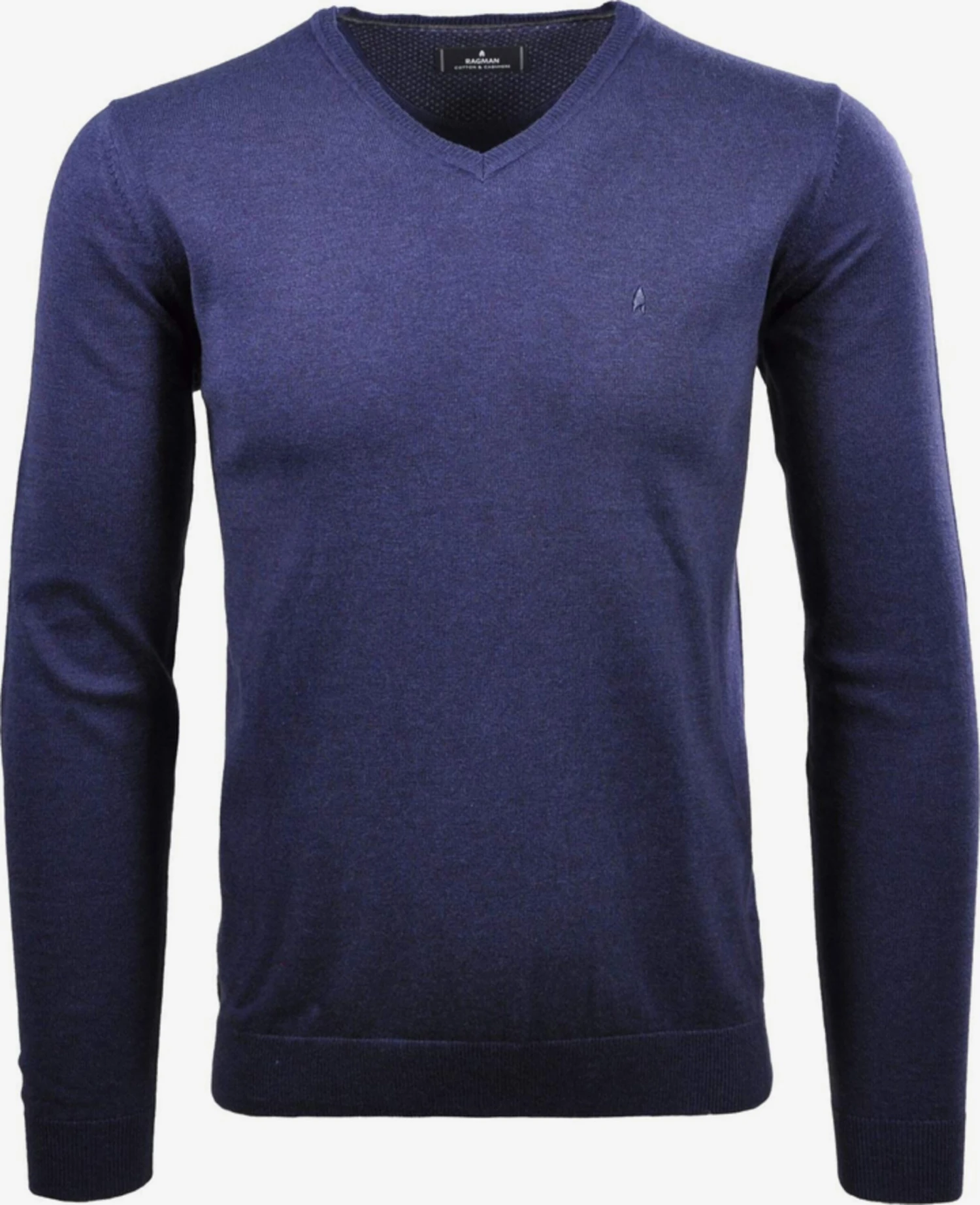 RAGMAN V-hals Truien Trui Heren Blauw 1 RAGMAN V-hals Truien Trui Heren Blauw