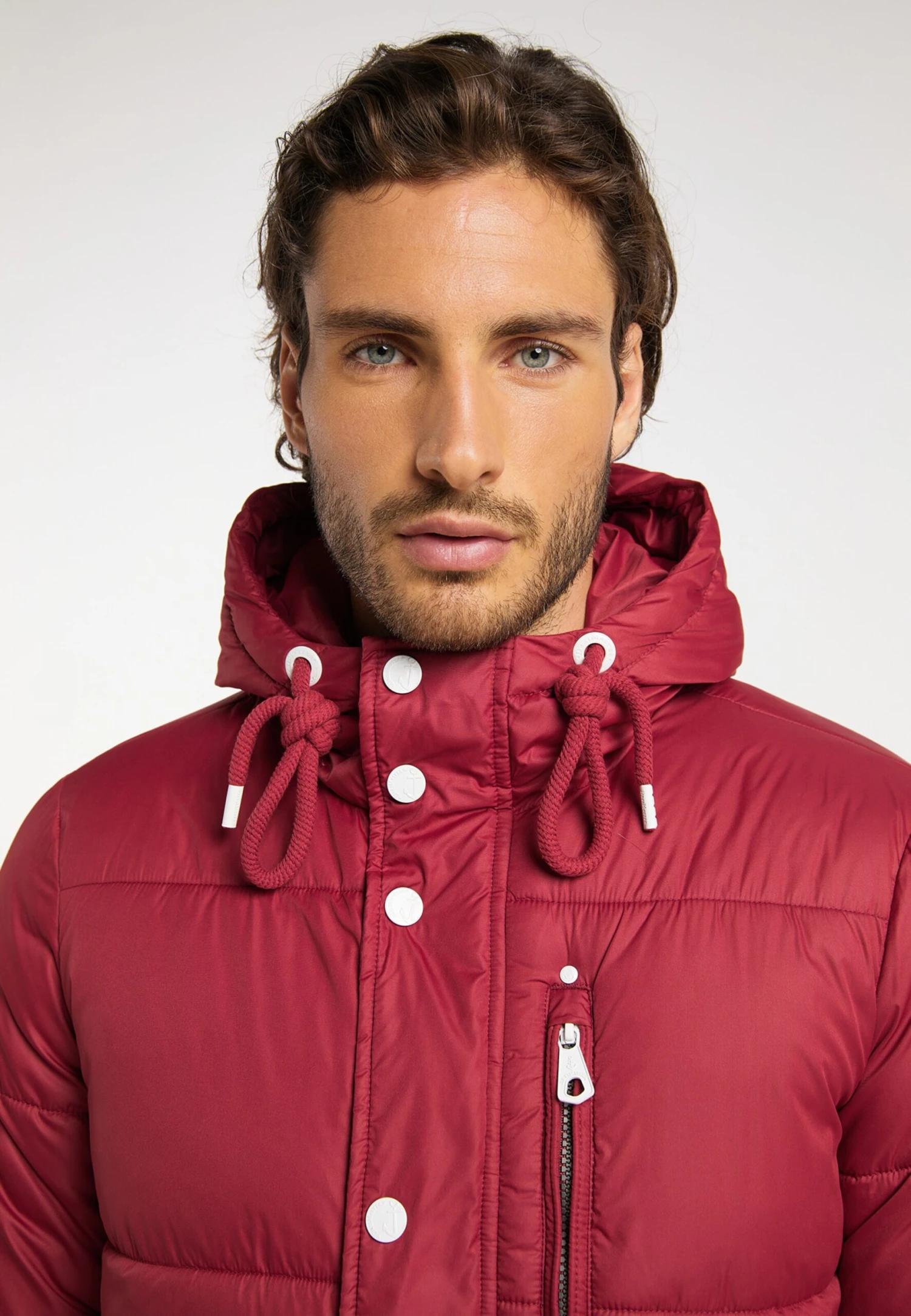 Parkas Winterparka Heren Rood 5 Parkas Winterparka Heren Rood - Afbeelding 5