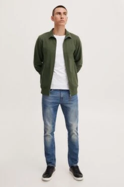 Blend Sweatvesten Sweatvest Alio Heren Donkergroen -Herenkleding 5db92663381b9e113f9cb6d96ed6413b