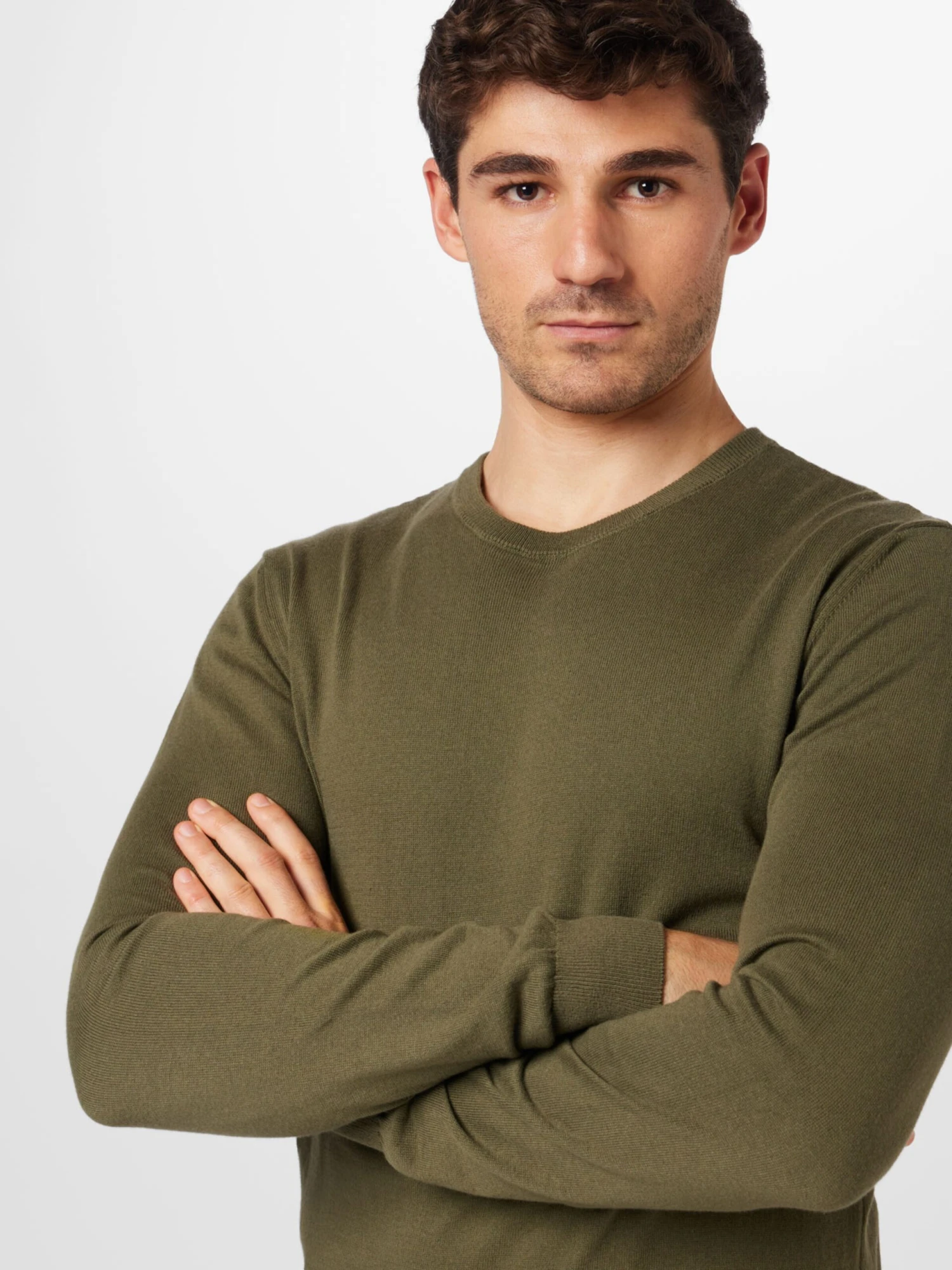 Matinique Crewneck Truien Trui Jones Heren Olijfgroen 2 Matinique Crewneck Truien Trui Jones Heren Olijfgroen - Afbeelding 2