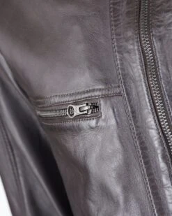 Mustang Leren Jassen Tussenjas Fabiano Heren Donkerbruin -Herenkleding 6062ed893a6e682f2406111f435aaac3