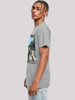 F4NT4STIC T-shirts Shirt The Beatles Band Abbey Road Heren Grijs -Herenkleding 61f085fb8476c964b7fa25f2e85b2fd3