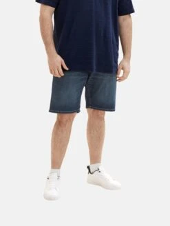 Denim Shorts Slimfit Jeans Heren Donkerblauw -Herenkleding 6624381a7b4fb112ca45f254f4f7de25