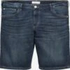 Denim Shorts Slimfit Jeans Heren Donkerblauw