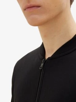 TOM TAILOR Denim Sweatvesten Sweatvest Heren Zwart -Herenkleding 674989da923f00ae6adb8ff1a013838b