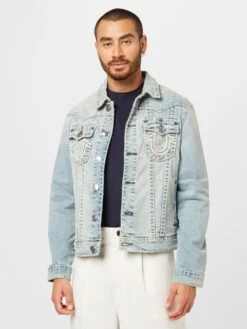True Religion Spijkerjassen Tussenjas JIMMY Heren Lichtblauw -Herenkleding 676a6ac3c25c480cf5ee396d31757ef6