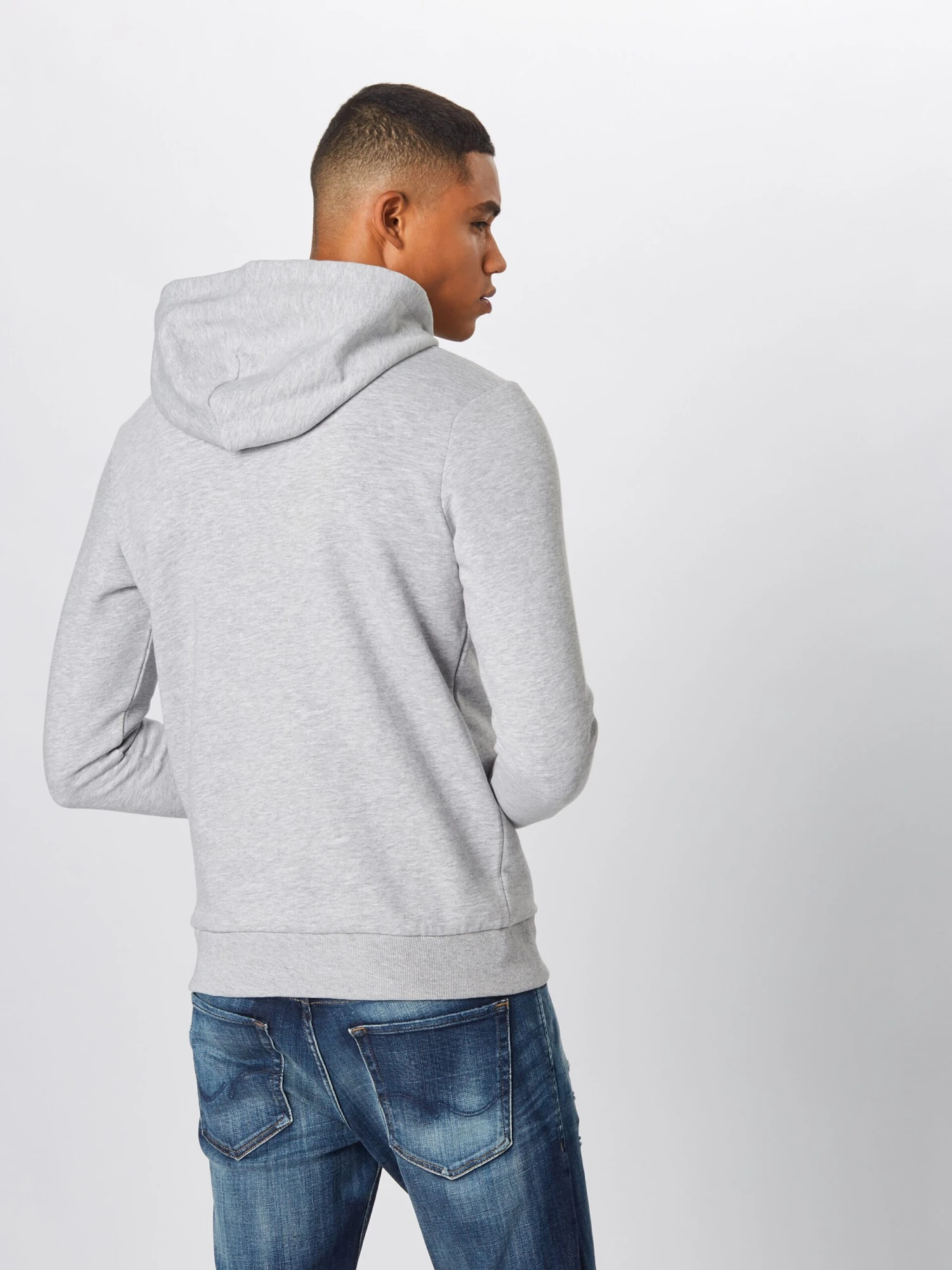Jack & Jones Hoodies Sweatshirt Heren Lichtgrijs 3 Jack & Jones Hoodies Sweatshirt Heren Lichtgrijs - Afbeelding 3