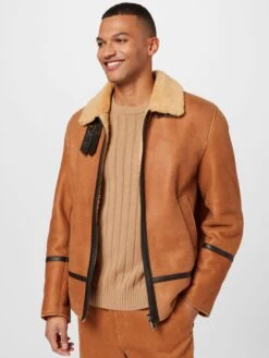 Dondup Leren Jassen Tussenjas MONTONE Heren Bruin -Herenkleding 692dee988a9e1e8d9e3f59fa0a3ba6ff