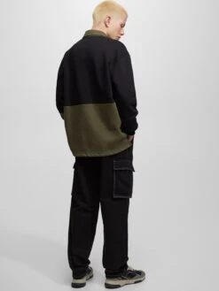 PULL & BEAR Cargobroeken Loosefit Cargobroek Heren Zwart -Herenkleding 6e23e9988d8965f13941e5a9ff2887e4