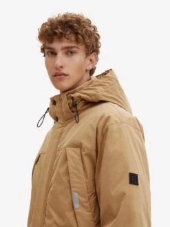 Tom Tailor Parkas Winterparka Heren Beige -Herenkleding 6e296439dcfcb363089bbc09ac53d37a