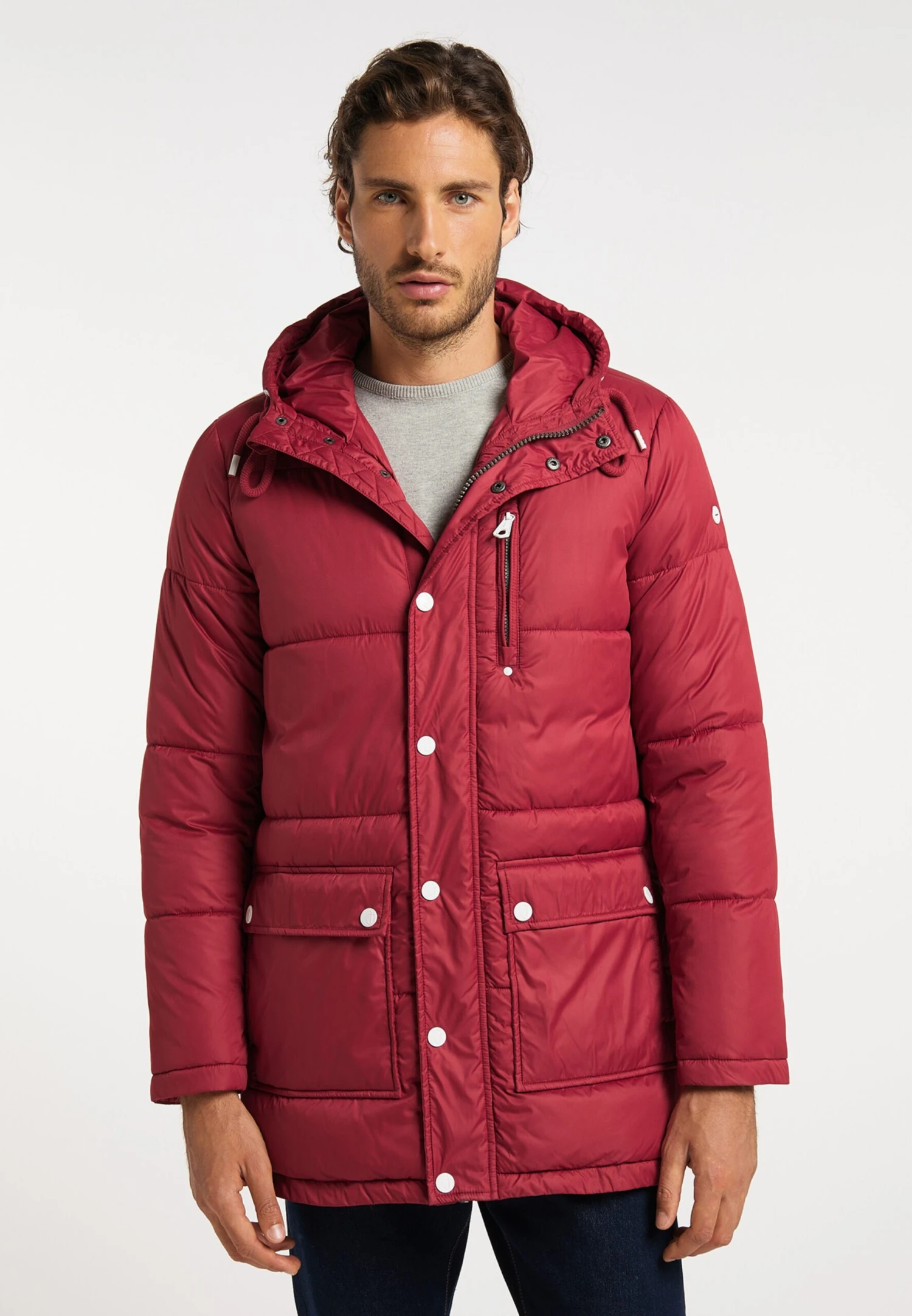 Parkas Winterparka Heren Rood 2 Parkas Winterparka Heren Rood - Afbeelding 2