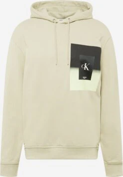 Calvin Klein Jeans Hoodies Sweatshirt Heren Ecru