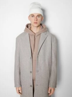 BERSHKA Tussenmantels Tussenjas Heren Grijs Gemêleerd 10 BERSHKA Tussenmantels Tussenjas Heren Grijs Gemêleerd -Herenkleding 729febe5612ff8ef7d9a8b3390f16e4f