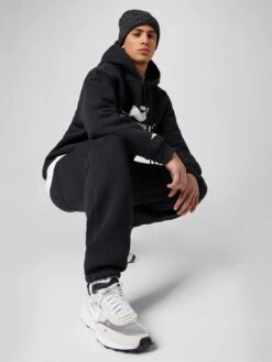 Sweatpants Tapered Broek Kenan Heren Zwart -Herenkleding 75e8a103409d9879091b83cccfb942a2