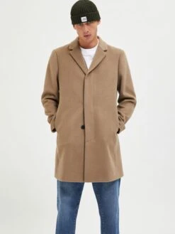 Selected Homme Tussenmantels Tussenjas Heren Beige -Herenkleding 76ae10d2be5ec7d7192b51dd011d3c9f