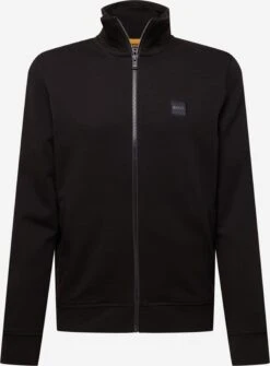 BOSS ORANGE Sweatvesten Sweatvest Zestart Heren Zwart