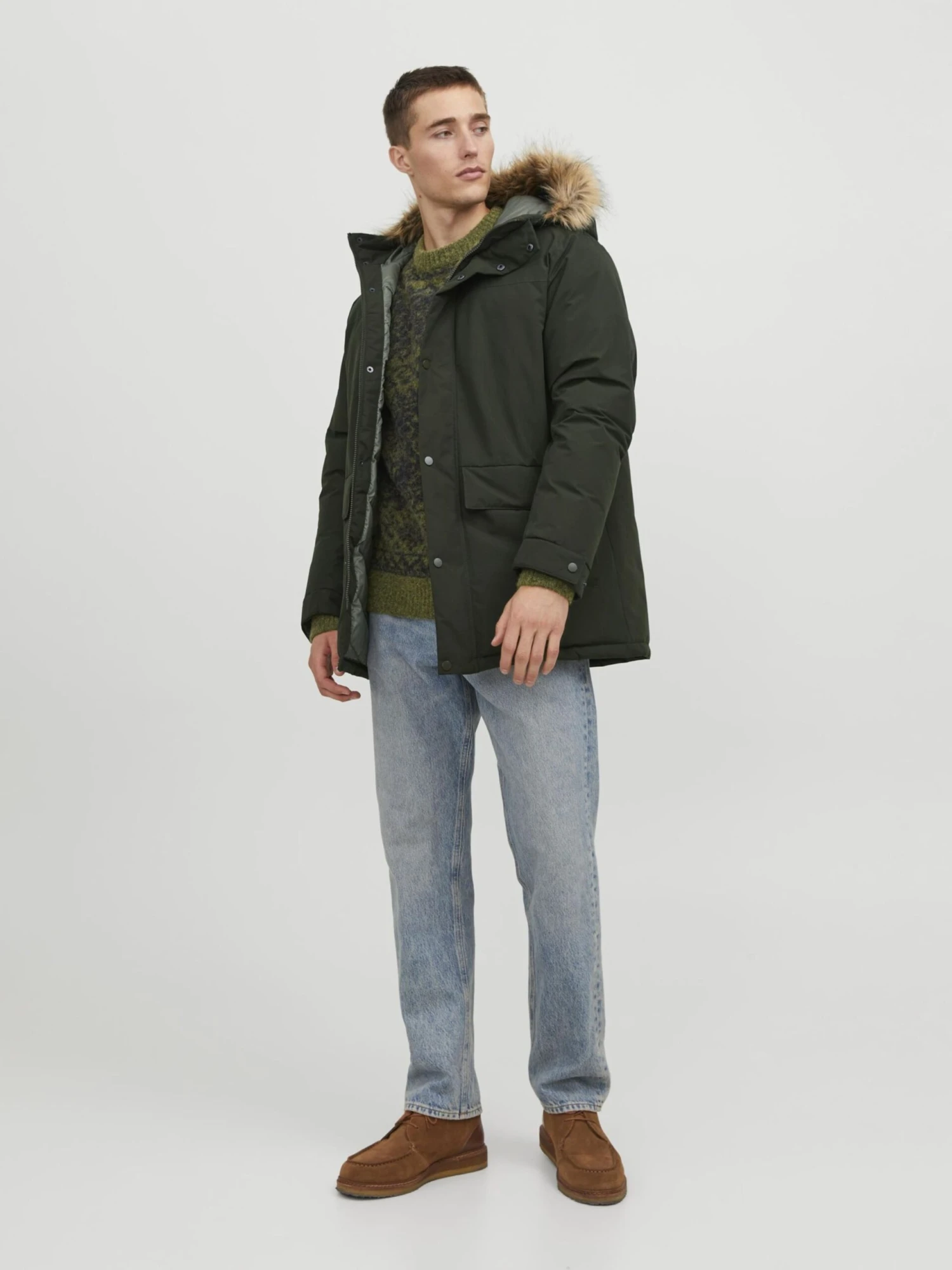 Jack & Jones Parkas Winterparka Champ Heren Donkergroen 4 Jack & Jones Parkas Winterparka Champ Heren Donkergroen - Afbeelding 4