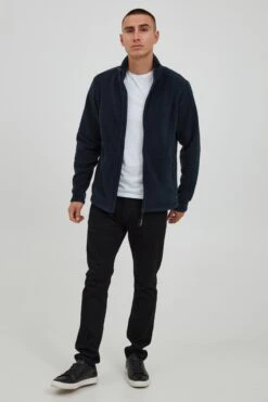 Fleece Jassen Fleece Jas MICHALIS Heren Donkerblauw -Herenkleding 79bfdc64319a77eec8c15ad19adb6a85