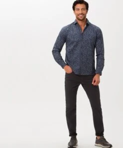 BRAX Pantalons Slimfit Broek Chuck Heren Donkergrijs -Herenkleding 7ab62a80e67cdad50118d7aa68a94914