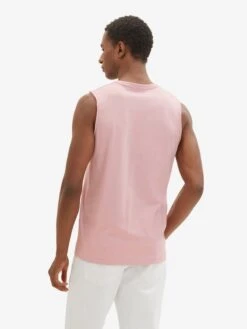Tom Tailor Tanktops Shirt Heren Lichtroze -Herenkleding 7b9c6c1a403b2a017a817a846ebe7f24