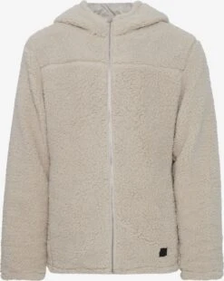 Solid Fleece Jassen Fleece Jas Heren Beige