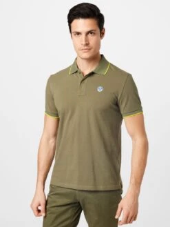 North Sails Polos Shirt Heren Olijfgroen / Riet -Herenkleding 7d77e5b9361de88911786f04680955d8