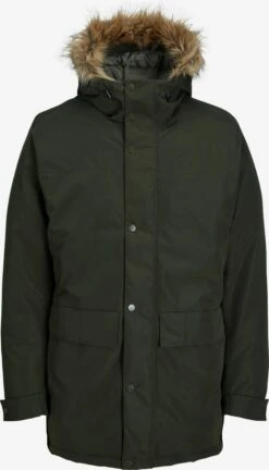 Jack & Jones Parkas Winterparka Champ Heren Donkergroen