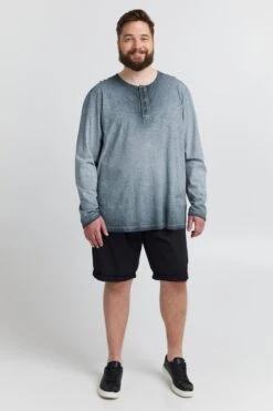 Solid Longsleeves Shirt Timur Heren Donkerblauw -Herenkleding 801561285d6b2311cc22413f136bbe81