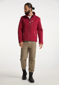ICEBOUND Fleece Jassen Fleece Jas Heren Rood Gemêleerd -Herenkleding 8364ff3c95267186c093b89e06b1c58a
